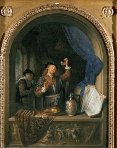 Lékař (malba na dubovém dřevě) od Gerrit or Gerard Dou