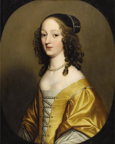 Elisabeth de Boheme - Alžběta Stuartovna (1596-1662), česká královna, Honthorst, Gerrit, van (1590-1656). Olej na dřevě. Rozměr: 72,3 x 57,7 cm. Soukromá sbírka od Gerrit van Honthorst