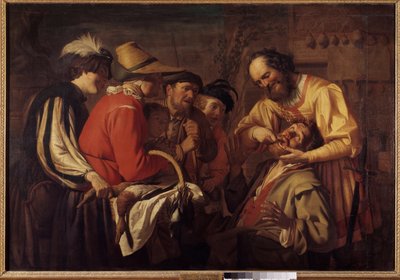 Malba na vytahování zubů od Gerrita Van Honthorsta (1590-1656) od Gerrit van Honthorst