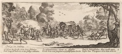 Útok na trenéra od Gerrit van Schagen after Jacques Callot