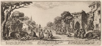 Umírající vojáci u silnice od Gerrit van Schagen after Jacques Callot