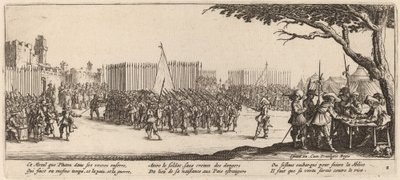 Nábor vojáků od Gerrit van Schagen after Jacques Callot