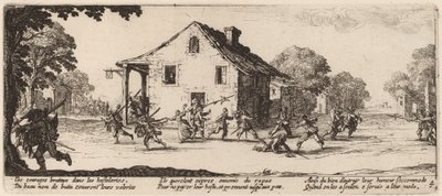 Scéna drancování od Gerrit van Schagen after Jacques Callot
