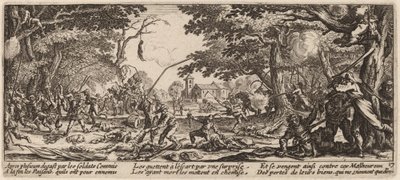 Rolníci se pomstí od Gerrit van Schagen after Jacques Callot