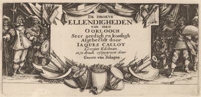 Titulní strana od Gerrit van Schagen after Jacques Callot