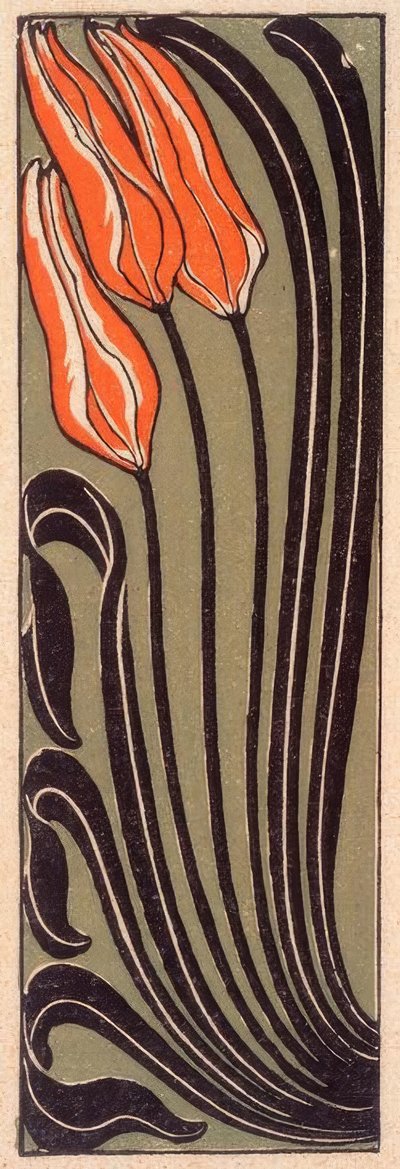 tulipánová ozdoba od Gertrud Kleinhempel