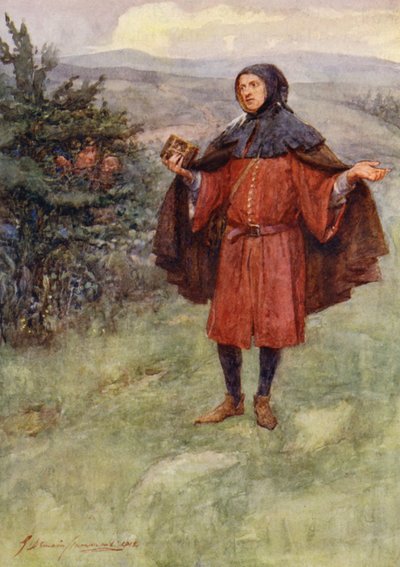 Hra Williama Shakespeara: (barevná litografie) od Gertrude E. Demain (after) Hammond