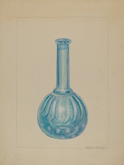 Barber Shop Bottle, c. 1936. od Gertrude Lemberg