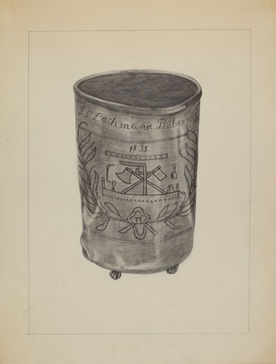 Cínová kádinka, c. 1936. od Gertrude Lemberg
