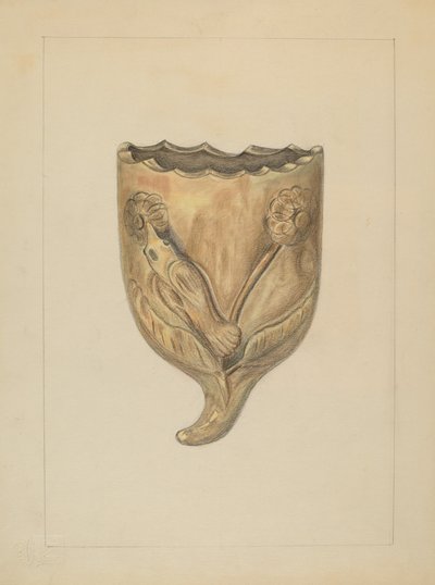 Nástěnná kapsa na květiny, 19351942. od Gertrude Lemberg