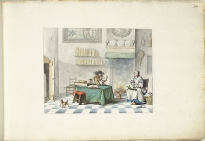 Pán čte dámě od Gesina ter Borch (signed by artist)