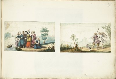 Mojžíš a Tobiáš a anděl od Gesina ter Borch (signed by artist)