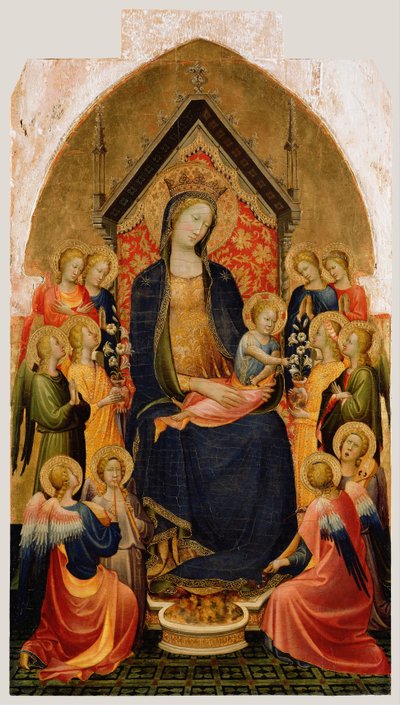 Madonna a dítě s hudebními anděly, c.1410 od Gherardo Starnina