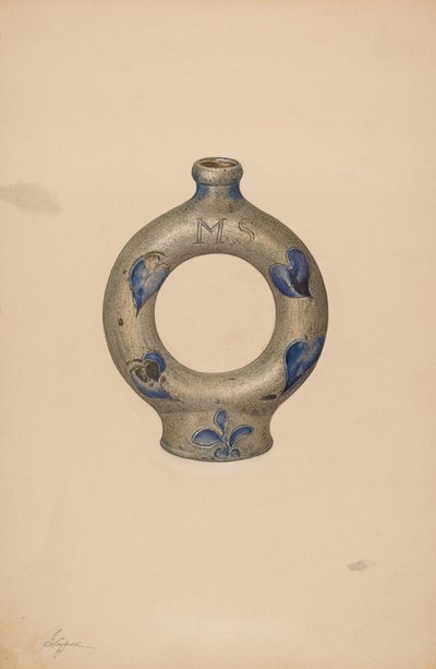 Ring Bottle, c. 1940. od Giacinto Capelli