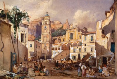 Katedrála v Amalfi od Giacinto Gigante
