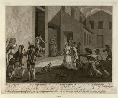 Zatčení Cécile Renaultové 22. května 1794 v bytě Robespierra, c. 1798. od Giacomo Aliprandi