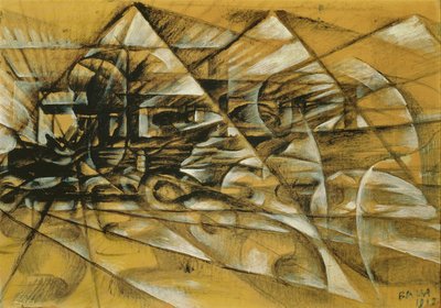 Rychlost automobilu od Giacomo Balla