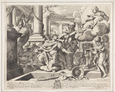 Císař Augustus a Tiburtinská Sibyla od Giacomo Barri