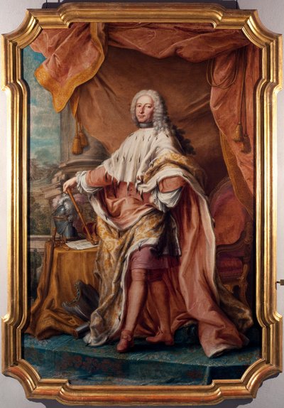 Portrét dóžete genů Gian Francesco II Brignole Sale (Brignole-Sale) (1695-1748) Obraz Jacopo (o Giacomo) Antonio Boni (1688-1766) 1747-1748 Ne. 266x179 cm Genes, Musei di Strada Nuova Červený palác) od Giacomo Boni