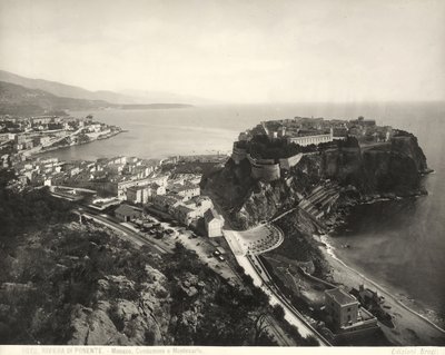Panoramatický výhled na Monako od Giacomo Brogi