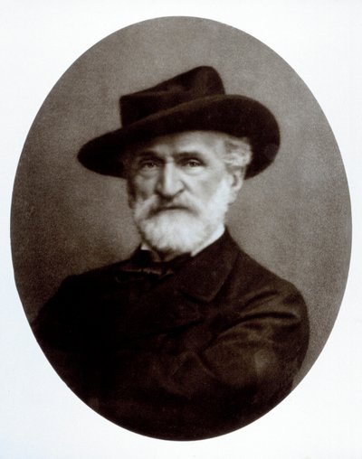 Portrét Giuseppe Verdiho od Giacomo Brogi