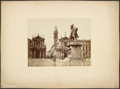 Turín. Piazza S. Carlo od Giacomo Brogi