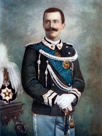 Victor Emmanuel III, král Itálie, konec 19.-začátek 20. století. od Giacomo Brogi