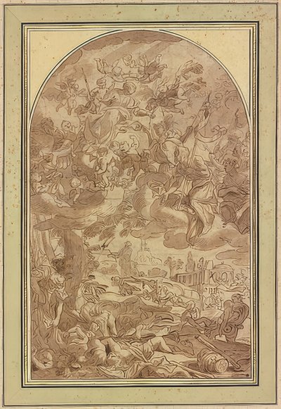 Velký mor v Neapoli v roce 1656 od Giacomo Farelli