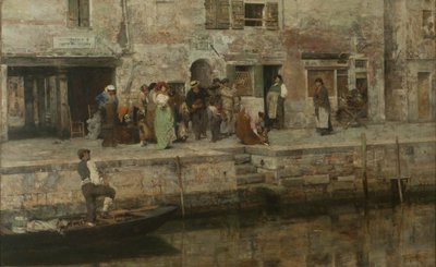 Cestující hudebníci, asi 1881-83 (olej na plátně) od Giacomo Favretto