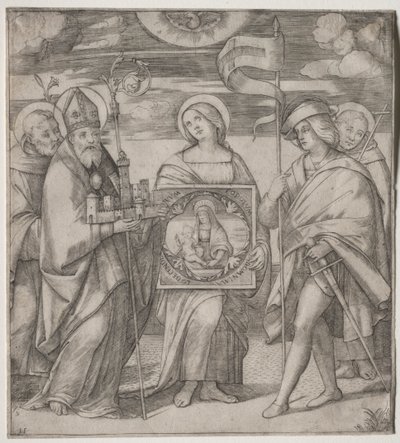 Svatí patroni Bologni od Giacomo Francia