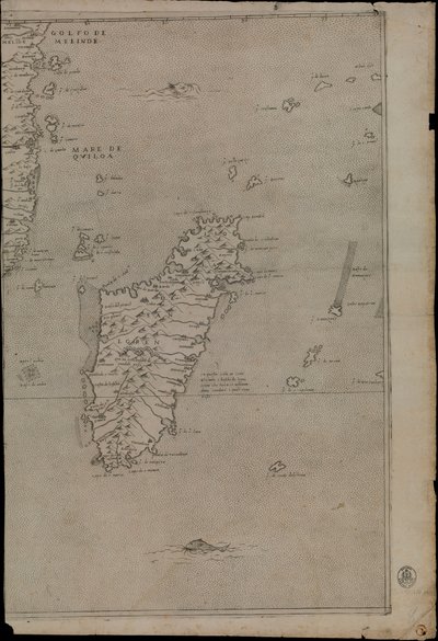 Mapa Afriky od Giacomo Gastaldi