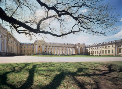 Le palais Alexandre a Tsarkoye Selo (Rusko) (Alexandrovský palác v Tsarkoye Selo) - architekt Giacomo Antonio Domenico Quarenghi (1744-1817), palais 1792-1796 - italské umění od Giacomo Quarenghi