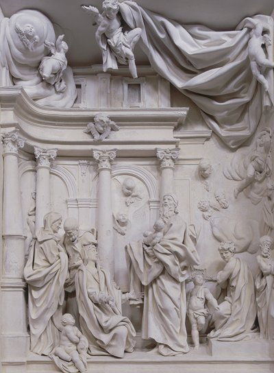 Prezentace v chrámu (omítka) od Giacomo Serpotta