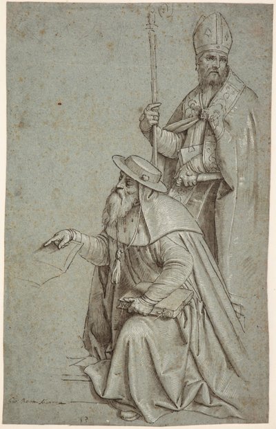 Svatý Jeroným a svatý Augustin / Ambrož od Giambattista Moroni