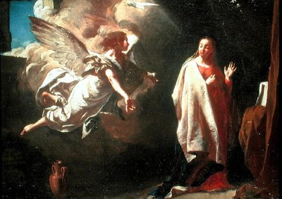 Zvěstování (olej na plátně) od Giambattista Piazzetta