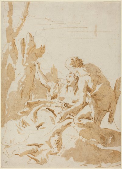 Angelika a Medoro od Giambattista Tiepolo