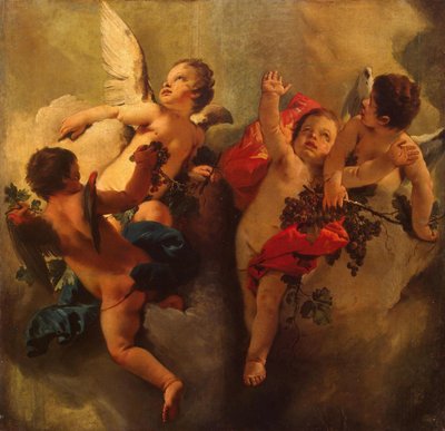 Cupids s hrozny. Série Four Seasons, 1740s. od Giambattista Tiepolo