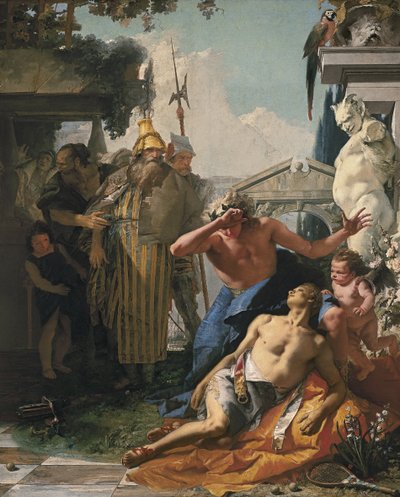 Hyacinthova smrt, kolem roku 1753 od Giambattista Tiepolo