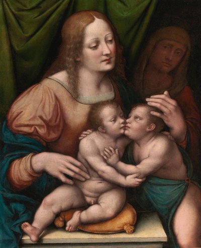 Madona s dítětem s mladým svatým Janem Křtitelem a svatou Alžbětou od Giampietrino