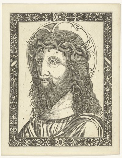 Hlava Krista s trnovou korunou v rámu od Giampietrino Birago (attributed to)