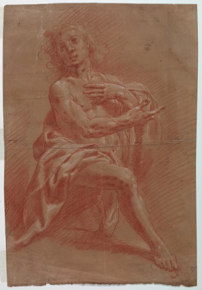 Klečící muž od Gian Giacomo Barbelli