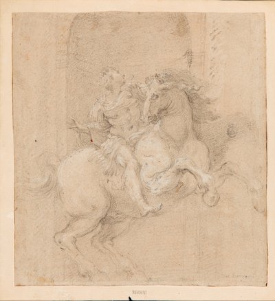 Císař Konstantin na koni. od Gian Lorenzo Bernini