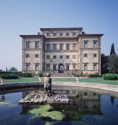 Pohled na exteriér, zahradní fasáda, navržený Gian Lorenzo Bernini (1598-1680) (foto) od Gian Lorenzo Bernini