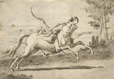 Cválající kentaur, kolem 1755-65 od Giovanni Domenico Tiepolo