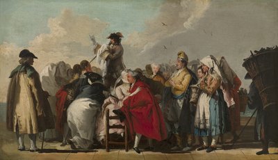 Benátský šarlatán, cca 1764-1765 od Giovanni Domenico Tiepolo