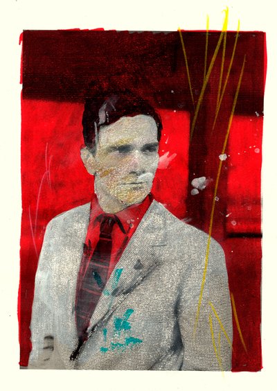 Portrét Pierpaola Pasoliniho, 2014 (kombinovaná technika) od Gianluca Costantini