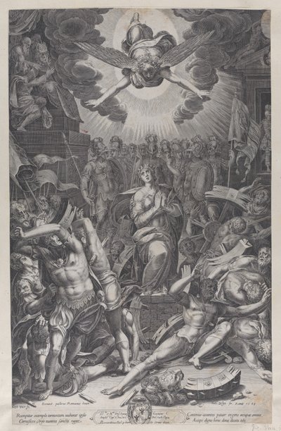Umučení svaté Kateřiny, po Bernardinu Passari, 1588. od Gijsbert Van Veen