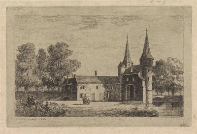Východní brána v Delftu od Gijsbertus Johannes Verspuy