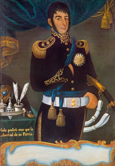 Portrét Jose san Martina od Gil de Castro