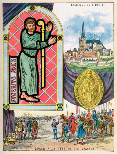 Opat Suger, francouzští opatové-státníci, 1898 od Gilbert